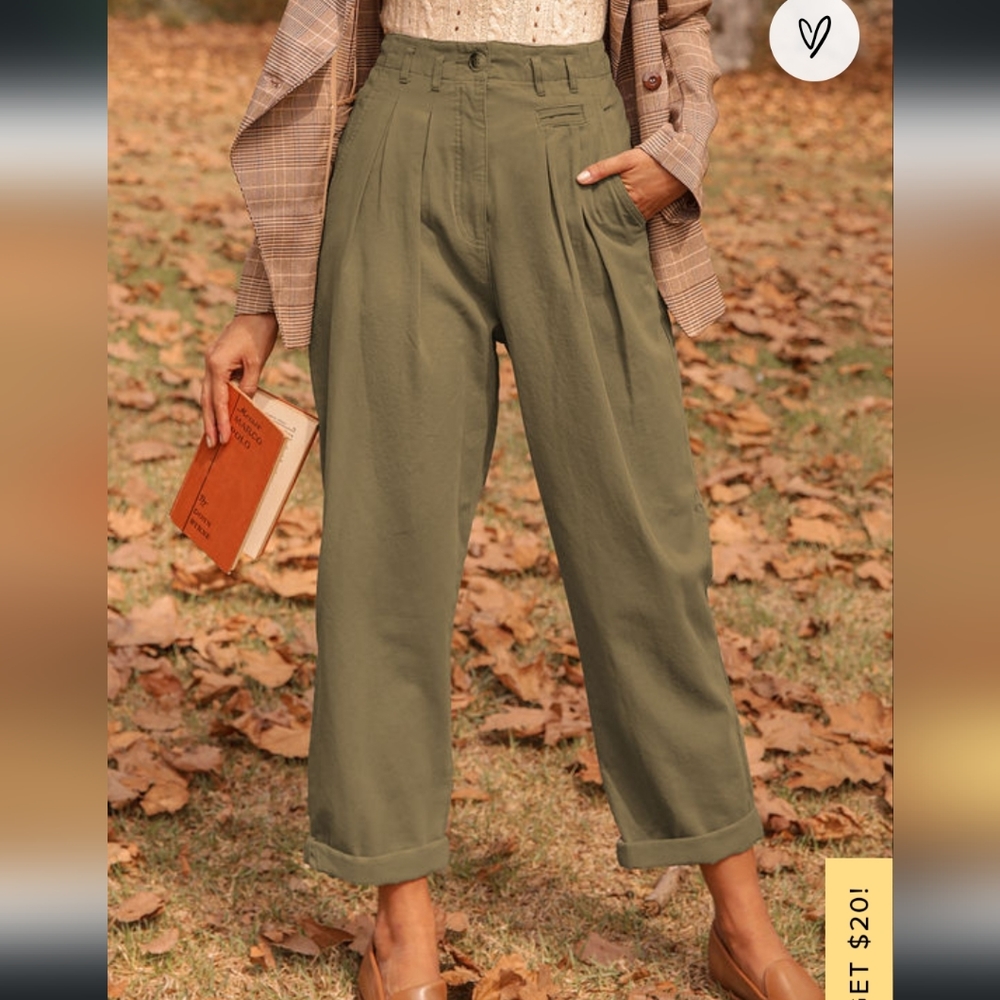 EUC Lulus It's Cool High Waisted Trousers